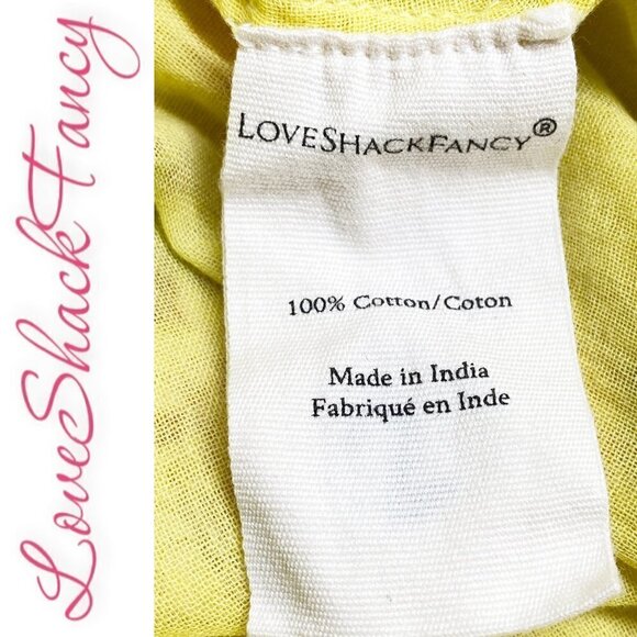 LOVE SHACK FANCY ALEXIA RUFFLE TIERED HI-LO FLORAL DRESS COTTAGECORE MILKMAID, 4 - Picture 10 of 13